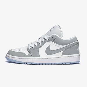 Women’s Nike Air Jordan 1 Low White/Wolf Grey